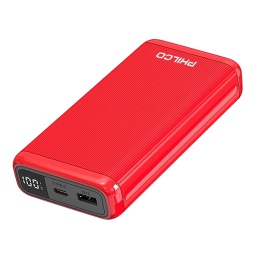 Powerbank Philco 20000mah 1 Usb C / 1 Usb A