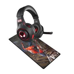 Combo  Auricular Gamer con Micrfono Xtech Marvel miles morales + Mousepad XXL Spiderman 