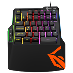 Teclado Gamer de Una Mano KB015 MeeTion con Retroiluminacin RGB y Teclas Ergonmicas