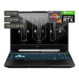 Notebook Gaming Asus Tuf 15,6'' Ryzen 5 16gb 512gb Win11 Rtx2050 negro