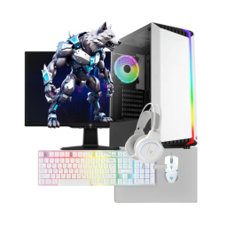 Pc Gamer AMD Ryzen 3 3200G 16gb Ram 240 Gb Ssd Silver White  MONITOR 22"  75 Hz VIEWSONIC SF1PC7