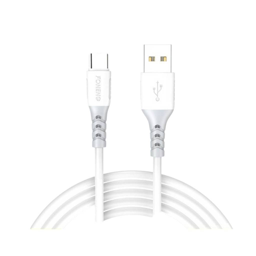 Carga tus dispositivos rápidamente y de forma segura con el Cable de Carga Rápida USB Tipo C Foneng X66 de 2 metros. Este cable está diseñado para ofrecer una carga rápida y eficiente a tus dispositivos compatibles con USB-C, como smartphones, tablets y l