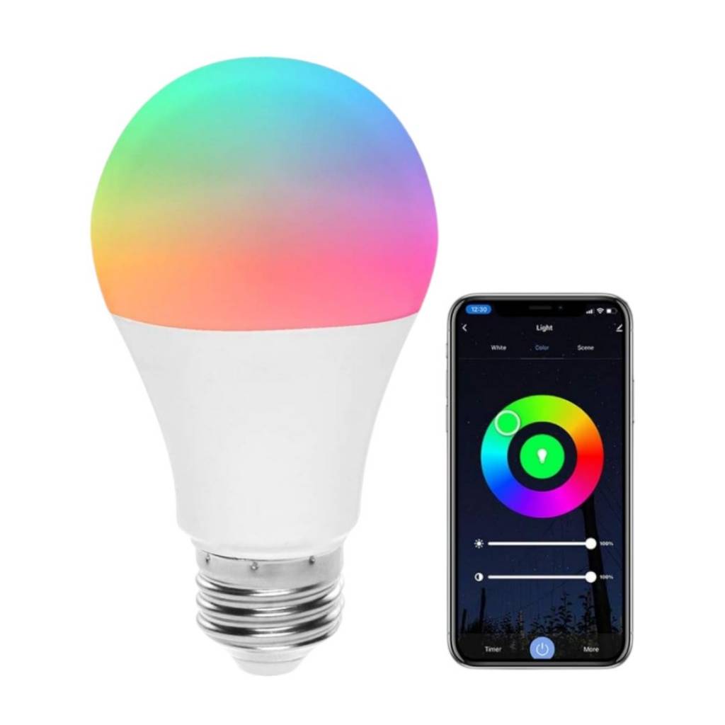 Transforma tu hogar con la Lámpara LED RGB WiFi Tuya Smart. Con su control a través de la app, podrás personalizar la iluminación con millones de colores y programar horarios. ¡Dale vida a tus espacios con esta lámpara inteligente y moderna! 