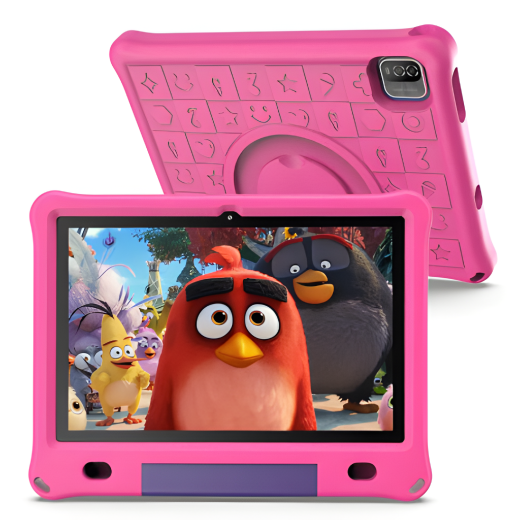 La Tablet Vasoun M10 Kids de 10,1'' combina diversión y aprendizaje. Con su procesador de 4 núcleos, 3GB de RAM y 64GB de almacenamiento, garantiza un rendimiento excepcional. Su diseño en rosado y Android 12 hacen que cada día sea una nueva aventura. ¡Ha