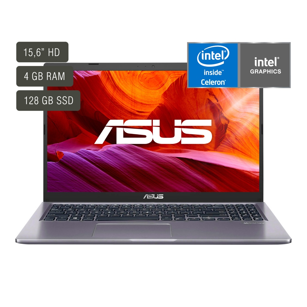 La Notebook Asus de 15,6'' es perfecta para estudiantes y profesionales que buscan un dispositivo accesible. Equipado con un procesador N4020, 4GB de RAM y 128GB de almacenamiento, tendrás el espacio y la potencia que necesitas para tus actividades cotidi