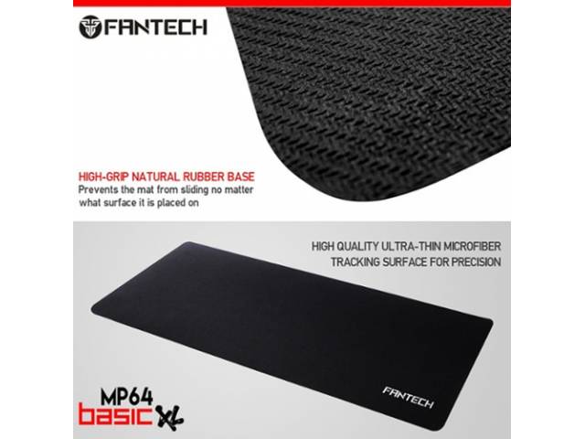 El Mousepad XL Fantech Basic MP64XL es la base perfecta para tus sesiones de juego. Con un tamaño de 64 x 21 cm, proporciona suficiente espacio para tu mouse y teclado. Su superficie suave garantiza un deslizamiento fluido. ¡Haz que cada movimiento cuente