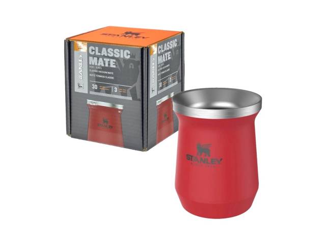 Lleva tu mate a cualquier parte con el Mate Stanley 236ml de Acero Inoxidable. Perfecto para mantener tu bebida caliente por más tiempo y garantía de por vida.