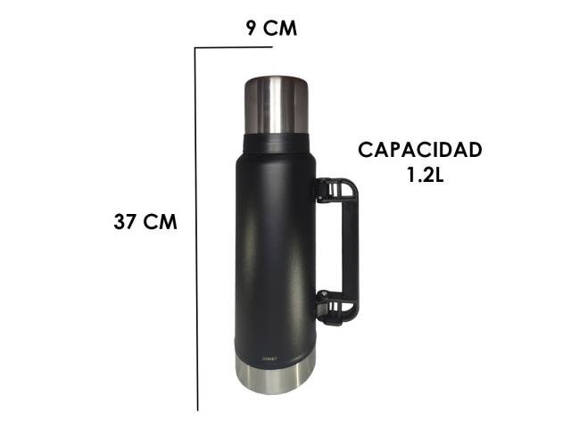 Disfruta del  Termo Comet 1.2 L   Tapón Regalo, es una excelente opción para quienes buscan un termo práctico, duradero y de alta calidad. Su diseño elegante y funcional lo convierte en el compañero ideal para tus aventuras diarias.