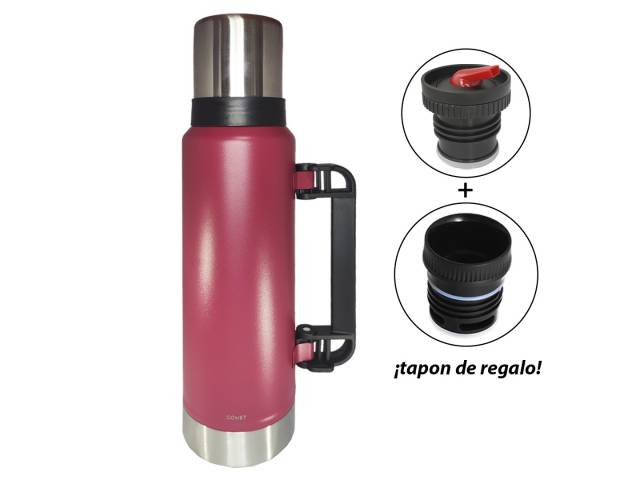 Disfruta del  Termo Comet 1.2 L   Tapón Regalo, es una excelente opción para quienes buscan un termo práctico, duradero y de alta calidad. Su diseño elegante y funcional lo convierte en el compañero ideal para tus aventuras diarias.