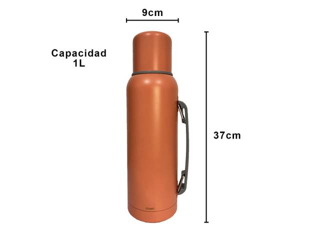 Termo de 1L Acero inoxidable, mantiene temperatura 12hs, asa para transporte cómodo.Mate de 140ml Acero inoxidable, duradero, elegante. Liviano y portátil Variedad de colores: Elige tu estilo. Combo perfecto: Sabor y tradición del mate en cualquier lugar.