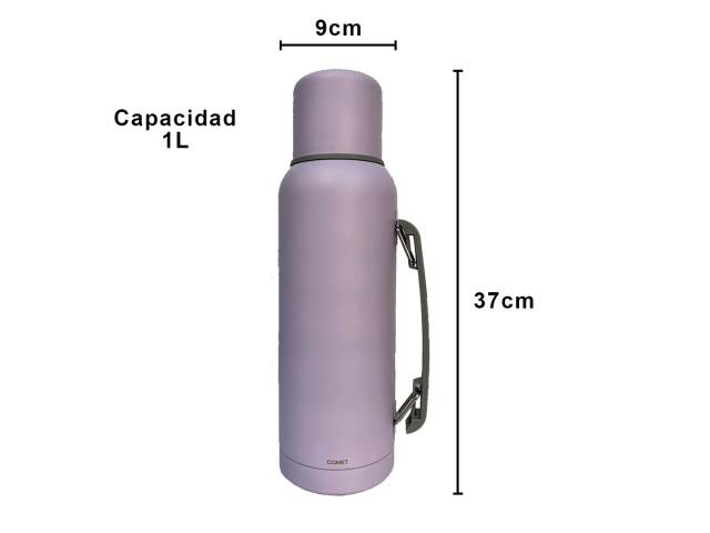 Termo de 1L Acero inoxidable, mantiene temperatura 12hs, asa para transporte cómodo.Mate de 140ml Acero inoxidable, duradero, elegante. Liviano y portátil Variedad de colores: Elige tu estilo. Combo perfecto: Sabor y tradición del mate en cualquier lugar.