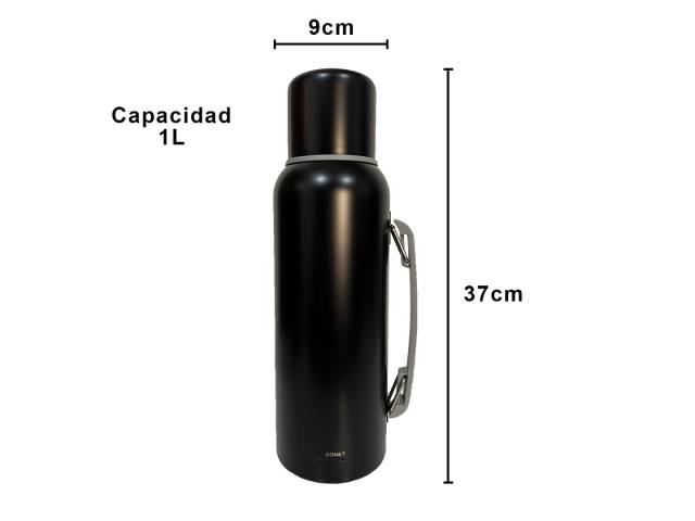 Termo de 1L Acero inoxidable, mantiene temperatura 12hs, asa para transporte cómodo.Mate de 140ml Acero inoxidable, duradero, elegante. Liviano y portátil Variedad de colores: Elige tu estilo. Combo perfecto: Sabor y tradición del mate en cualquier lugar.