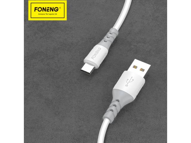 Carga tus dispositivos rápidamente y de forma segura con el Cable de Carga Rápida USB Tipo C Foneng X66 de 2 metros. Este cable está diseñado para ofrecer una carga rápida y eficiente a tus dispositivos compatibles con USB-C, como smartphones, tablets y l