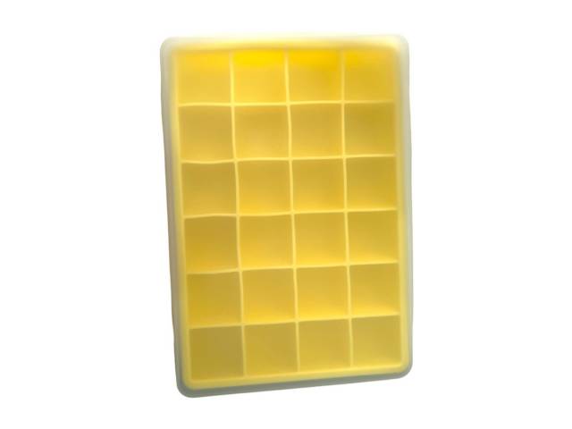  Cubetera de Silicona con Tapa 24 Piezas es una herramienta práctica y versátil que te permite organizar y congelar tus alimentos de forma eficiente.  Su material flexible, diseño y color llamativo excelente para tu cocina