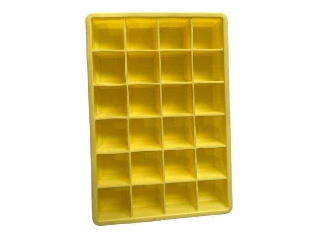  Cubetera de Silicona con Tapa 24 Piezas es una herramienta práctica y versátil que te permite organizar y congelar tus alimentos de forma eficiente.  Su material flexible, diseño y color llamativo excelente para tu cocina