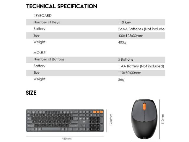 Mejora tu productividad con el  kit Teclado y Mouse Inalámbrico WK895 Black. Este combo ofrece un diseño ergonómico, conexión Bluetooth de alta velocidad y batería de larga duración.