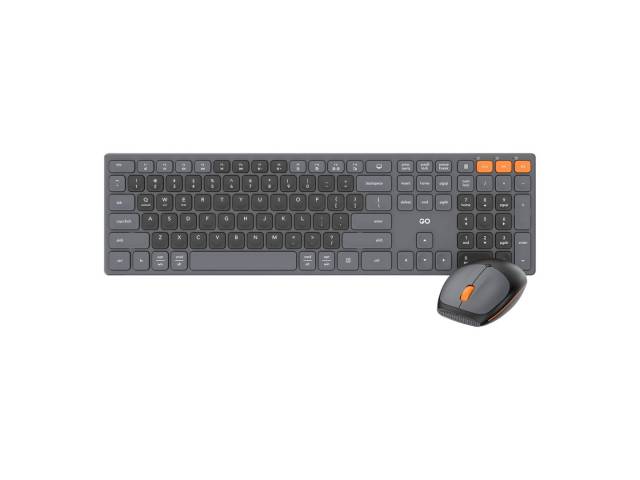 Mejora tu productividad con el  kit Teclado y Mouse Inalámbrico WK895 Gris. Este combo ofrece un diseño ergonómico, conexión Bluetooth de alta velocidad y batería de larga duración.