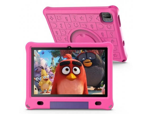 La Tablet Vasoun M10 Kids de 10,1'' combina diversión y aprendizaje. Con su procesador de 4 núcleos, 3GB de RAM y 64GB de almacenamiento, garantiza un rendimiento excepcional. Su diseño en rosado y Android 12 hacen que cada día sea una nueva aventura. ¡Ha