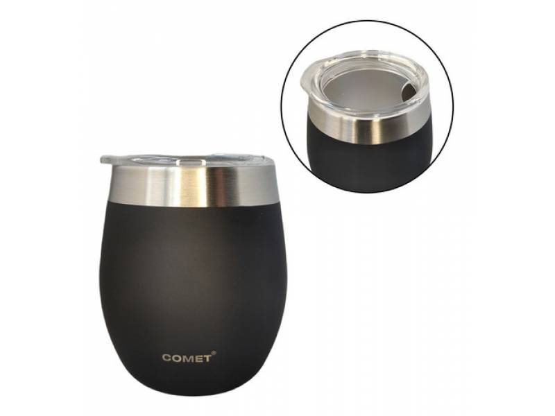 Mate Comet 240ml Acero Inox. Con Tapa Varios Colores