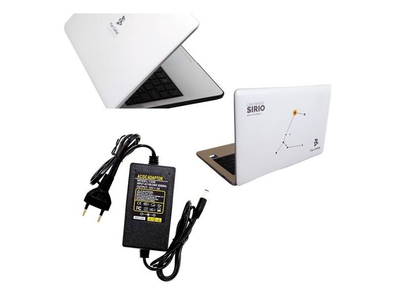 Cargador Laptop Notebook Plan Ceibal Sirio Y Blanca 12v / 2a