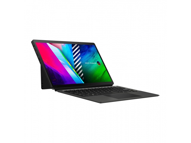 La Asus 13.3" 2en1 es una tablet convertible con Windows 11 ideal para estudiantes y profesionales que buscan un dispositivo versátil y portátil. Su pantalla táctil OLED de 13.3 pulgadas ofrece imágenes nítidas y vibrantes, mientras que su procesador Inte