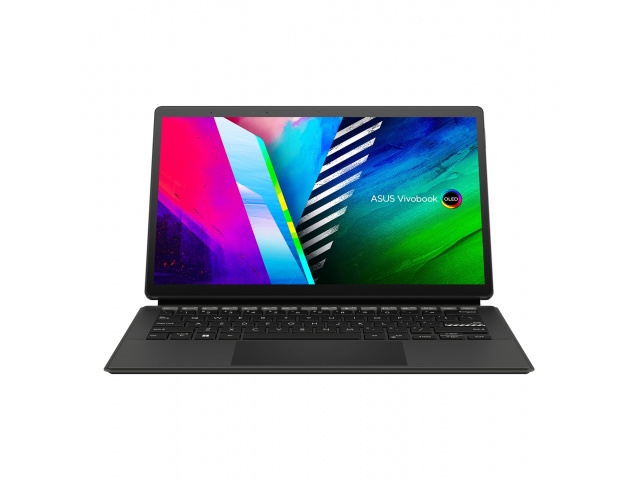 La Asus 13.3" 2en1 es una tablet convertible con Windows 11 ideal para estudiantes y profesionales que buscan un dispositivo versátil y portátil. Su pantalla táctil OLED de 13.3 pulgadas ofrece imágenes nítidas y vibrantes, mientras que su procesador Inte