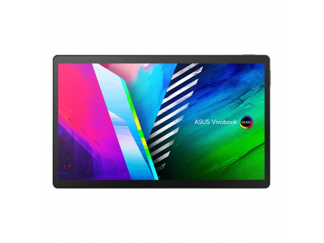 La Asus 13.3" 2en1 es una tablet convertible con Windows 11 ideal para estudiantes y profesionales que buscan un dispositivo versátil y portátil. Su pantalla táctil OLED de 13.3 pulgadas ofrece imágenes nítidas y vibrantes, mientras que su procesador Inte