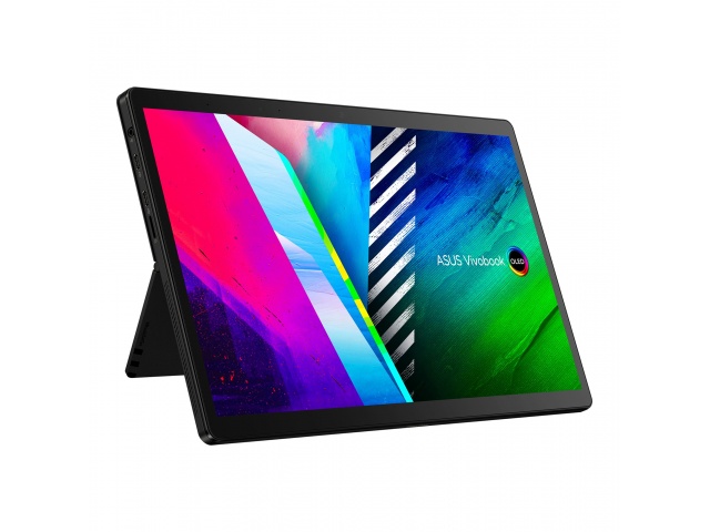 La Asus 13.3" 2en1 es una tablet convertible con Windows 11 ideal para estudiantes y profesionales que buscan un dispositivo versátil y portátil. Su pantalla táctil OLED de 13.3 pulgadas ofrece imágenes nítidas y vibrantes, mientras que su procesador Inte