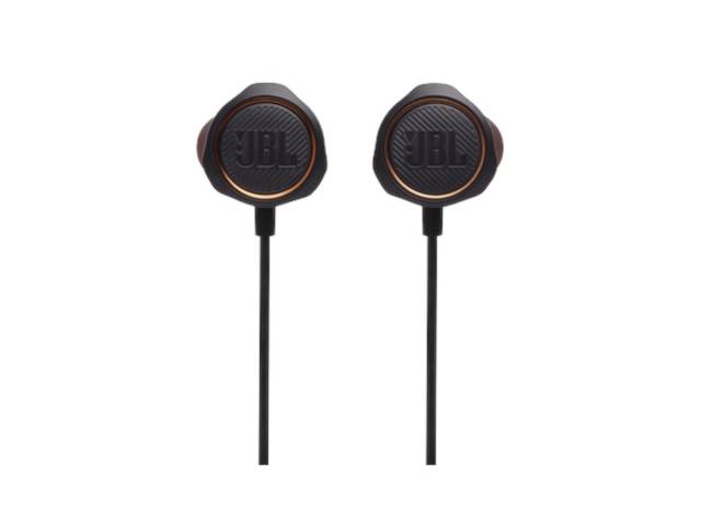 Vive la experiencia  con los auriculares in-ear JBL Quantum 50  de juego completamente envolvente. Sonido potente y nítido, comunicación clara, ajuste cómodo y control total te dan la ventaja competitiva que necesitas para dominar la partida.