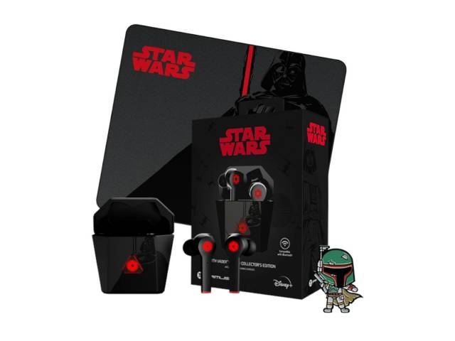 Excelente opción para los fanáticos de Star Wars que buscan auriculares inalámbricos de calidad con un diseño exclusivo y un mousepad de regalo. 