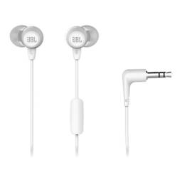 AURICULARES JBL con cable- microfono HEADPHONES c50hi blanco