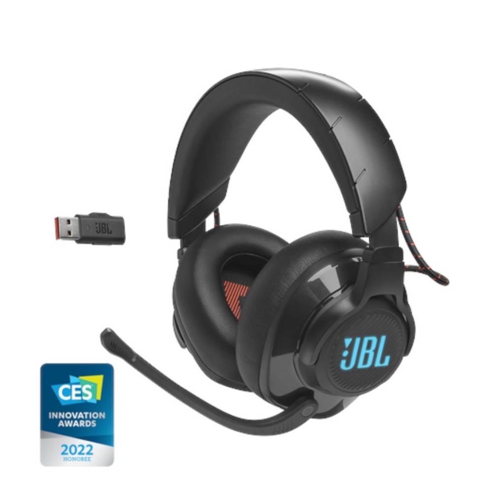 Disfruta de audio preciso y potente con drivers de 50 mm JBL QuantumSOUND SIGNATURE. Comunícate con claridad gracias al micrófono boom extraíble con cancelación de ruido. Juega sin cables hasta 40 horas con una sola carga. Compatibilidad con PC, PlayStati