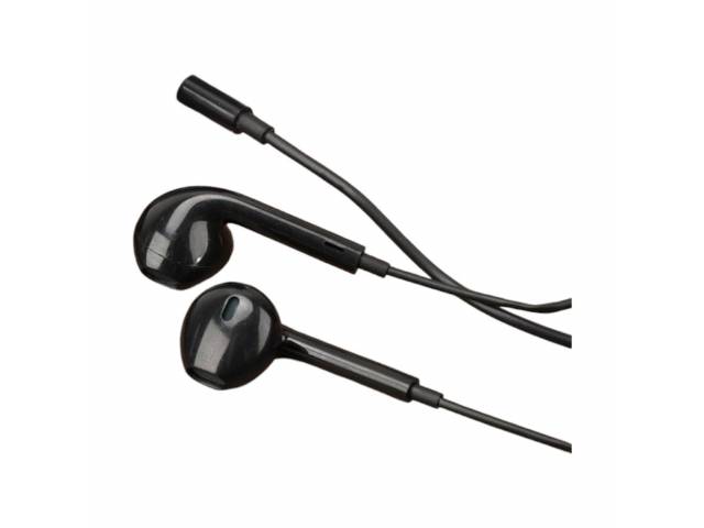 Auriculares manos libres estéreo ROCA tipo iPhone, universales con conector de 3.5 mm y diseño on-ear. Perfectos para llamadas y música en cualquier lugar.