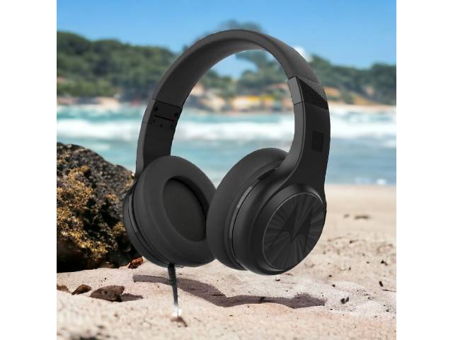 Disfruta de una experiencia de audio inmersiva con los auriculares Motorola Pulse 120. Cancelación de ruidos, plegable ideal para escuchar tu música en el dia.