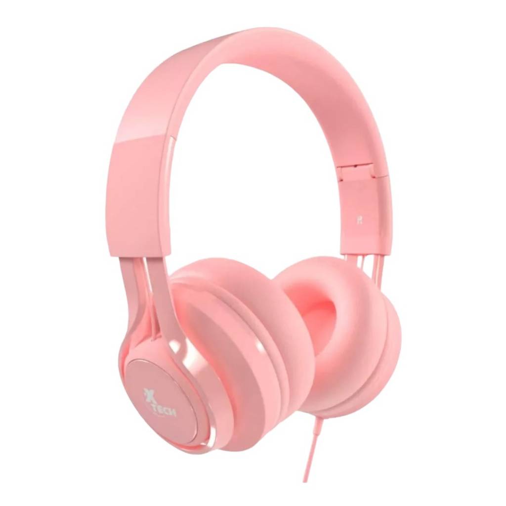 Estos audífonos on-ear, de un adorable color rosa, combinan diversión y funcionalidad para que los niños disfruten su audio favorito de forma segura y cómoda.