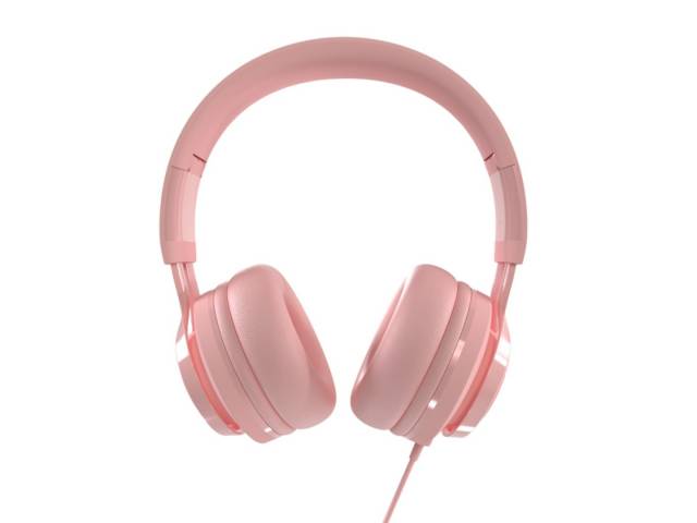 Estos audífonos on-ear, de un adorable color rosa, combinan diversión y funcionalidad para que los niños disfruten su audio favorito de forma segura y cómoda.