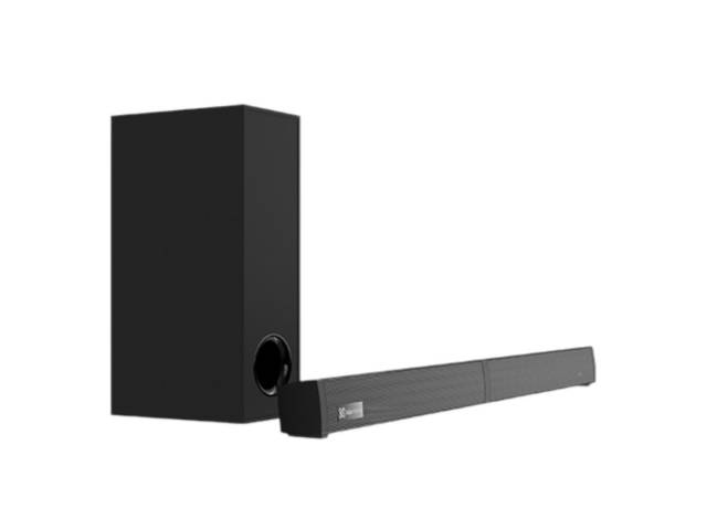 Descubre la Barra de Sonido BoomBar KSB-230: 2.1, 160W, 4 parlantes de 2 pulgadas. Sonido potente y envolvente para tu entretenimiento. Que los goles se escuchen con el mejor sonido!