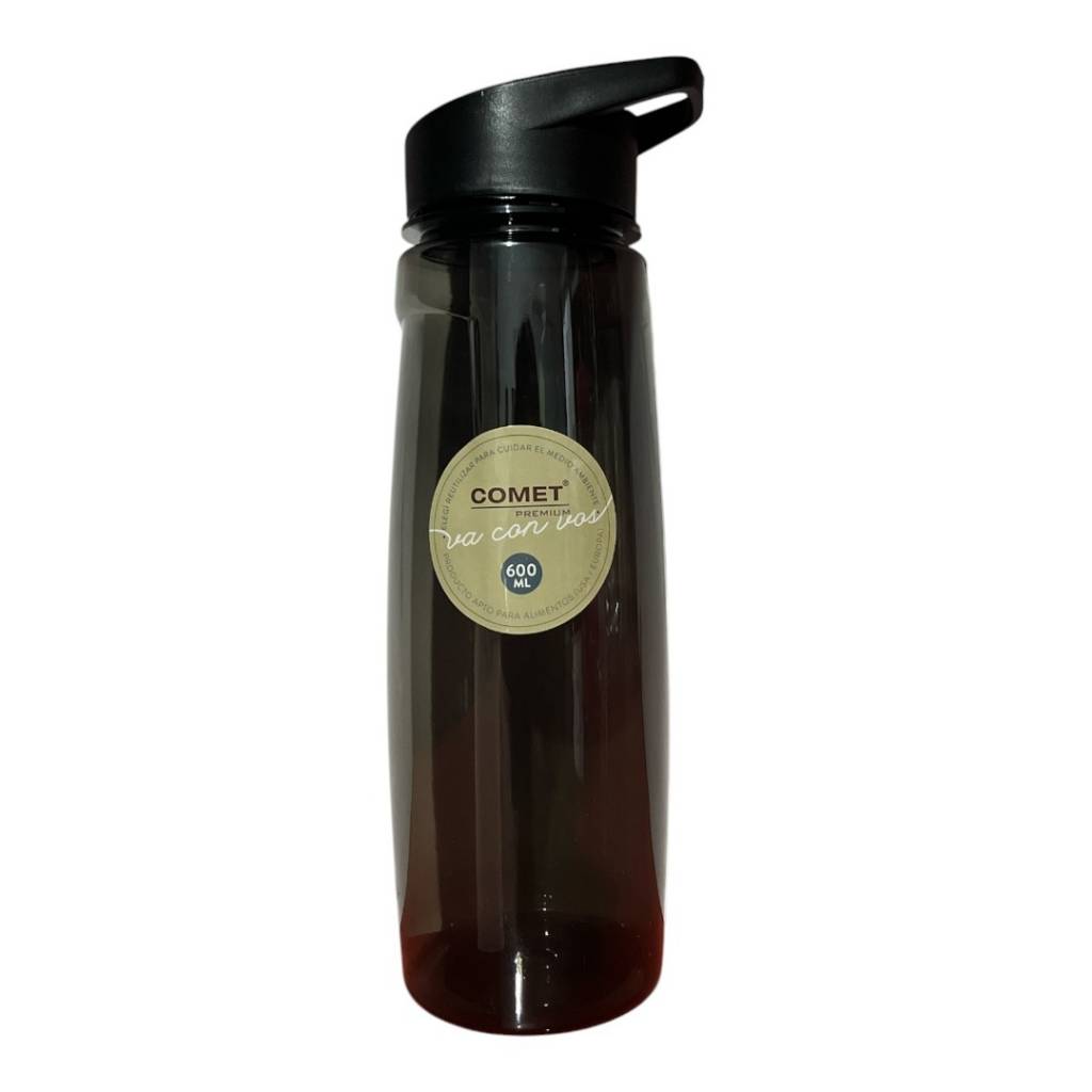 Hidrátate con estilo con la Botella Comet 600 ml. Esta botella reutilizable es libre de BPA, tiene pico y tapa para un fácil uso con sorbete, y un diseño rosado ideal para niños y adultos.