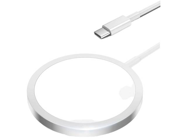 Olvídate de los cables y disfruta de una carga rápida y segura con el Cargador Inalámbrico 15W MagSafe Qi.