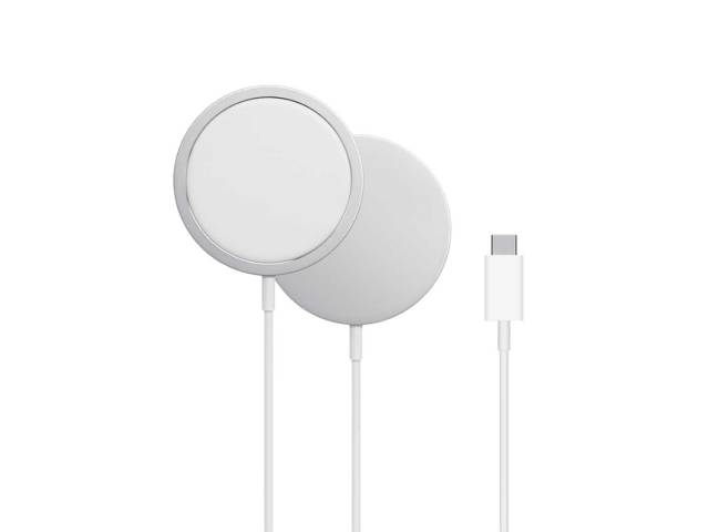 Olvídate de los cables y disfruta de una carga rápida y segura con el Cargador Inalámbrico 15W MagSafe Qi.