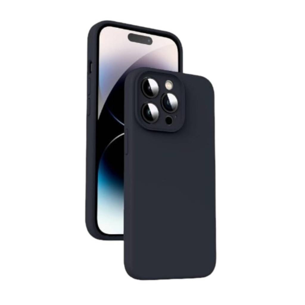 Protege tu iPhone 13 Pro con estilo con esta funda de silicona negra. Fabricada con silicona suave y flexible, esta funda se adapta perfectamente a tu teléfono y lo protege de arañazos, golpes y caídas.