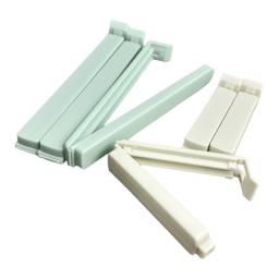 Clips plsticos  x12 unidades verde y blanco 