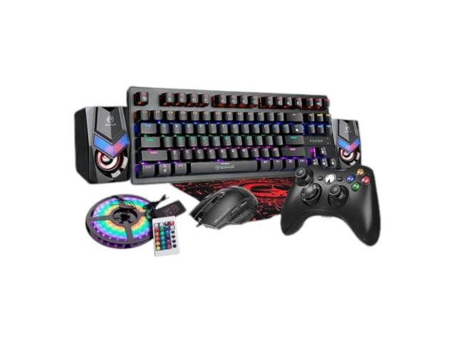 ¡Lleva tu experiencia de juego al máximo nivel con el Combo Gamer 33! Este espectacular paquete incluye un teclado mecánico retroiluminado, un mouse de precisión y un joystick RGB para disfrutar de partidas más intensas y emocionantes.