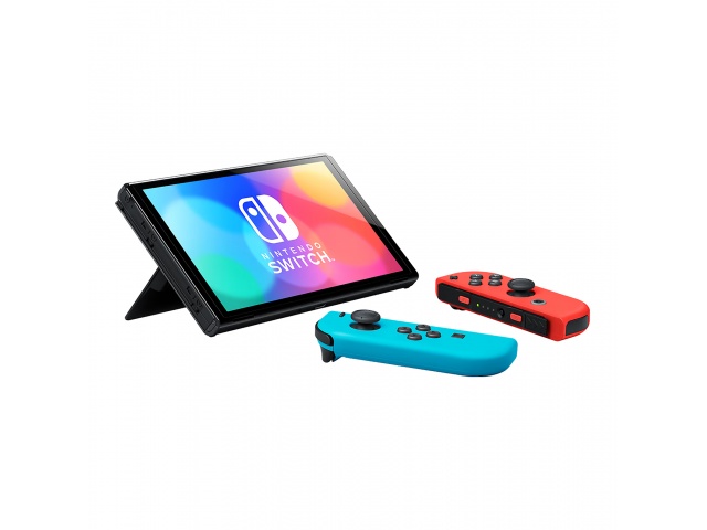 Juega donde quieras con la Consola Nintendo Switch OLED 7'' 64GB. Pantalla más grande y colores vibrantes para una experiencia de juego envolvente. 