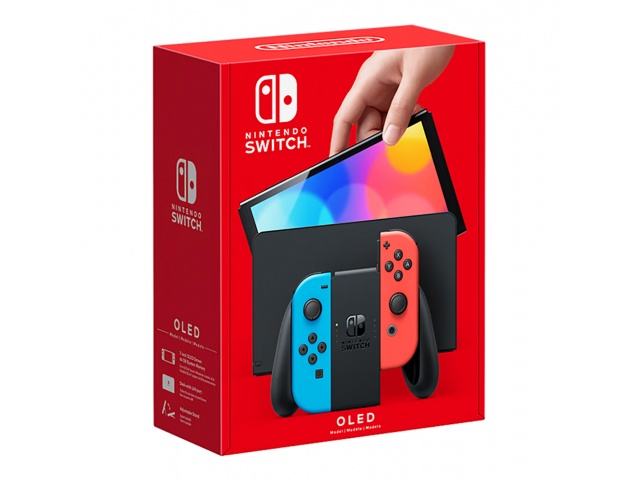 Juega donde quieras con la Consola Nintendo Switch OLED 7'' 64GB. Pantalla más grande y colores vibrantes para una experiencia de juego envolvente. 