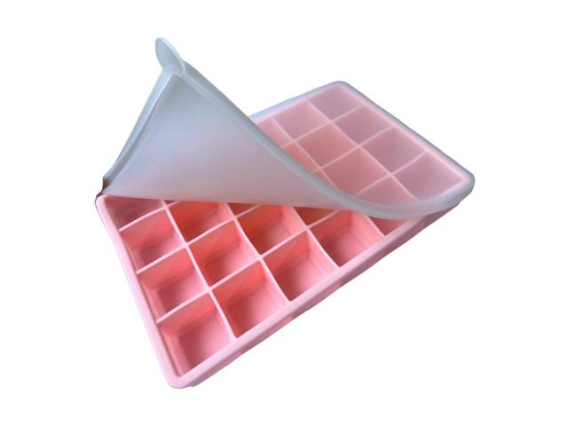  Cubetera de Silicona con Tapa 24 Piezas es una herramienta práctica y versátil que te permite organizar y congelar tus alimentos de forma eficiente.  Su material flexible, diseño y color llamativo excelente para tu cocina