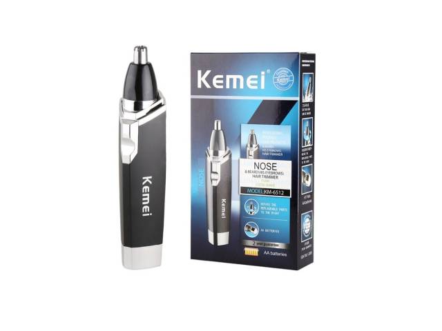  Elimina el vello nasal no deseado de forma rápida y segura con el Depilador Nasal Kemei KM-6512. Este depilador cuenta con un diseño compacto y ergonómico que facilita su uso, y un cabezal de corte de acero inoxidable que elimina el vello de forma precis