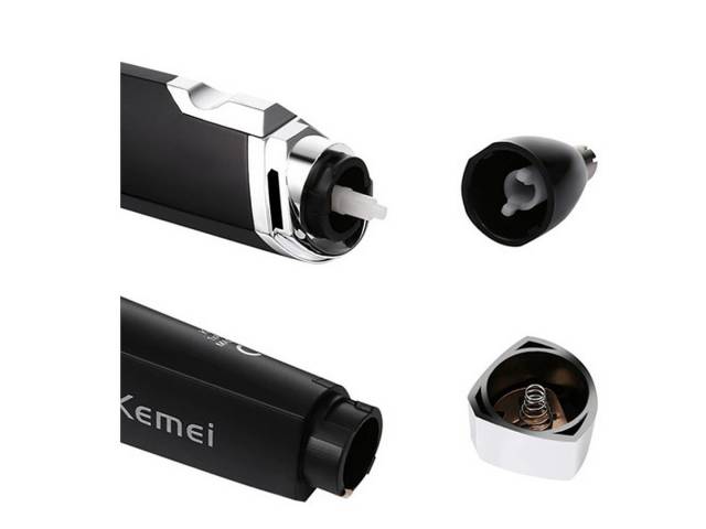  Elimina el vello nasal no deseado de forma rápida y segura con el Depilador Nasal Kemei KM-6512. Este depilador cuenta con un diseño compacto y ergonómico que facilita su uso, y un cabezal de corte de acero inoxidable que elimina el vello de forma precis