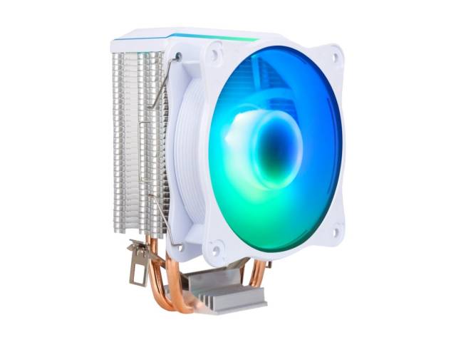 buena opción para quienes buscan una solución de refrigeración eficiente, silenciosa y con estilo para su CPU. Su compatibilidad con diversos procesadores, diseño efectivo, ventilador RGB y fácil instalación. Consigue el tuyo!