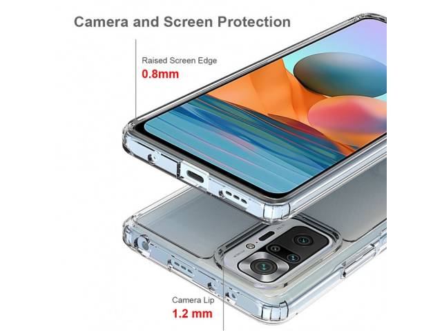 Protege tu Redmi Note 10 Pro Max al máximo con esta funda rígida anti-shock. Diseño robusto y duradero que absorbe golpes y caídas. Materiales de alta calidad para una protección completa. Acceso libre a puertos y botones. Delgada y ligera para mayor como